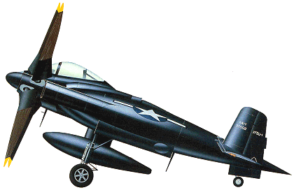 Chance-Vought XF5U «Skimmer» (вид сбоку)
