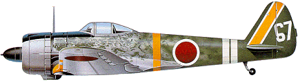 Ki.43-IIB «Hayabusa» из 3 авиазвена ВВС Императорской армии