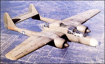 P-61 «Черная вдова» в полете